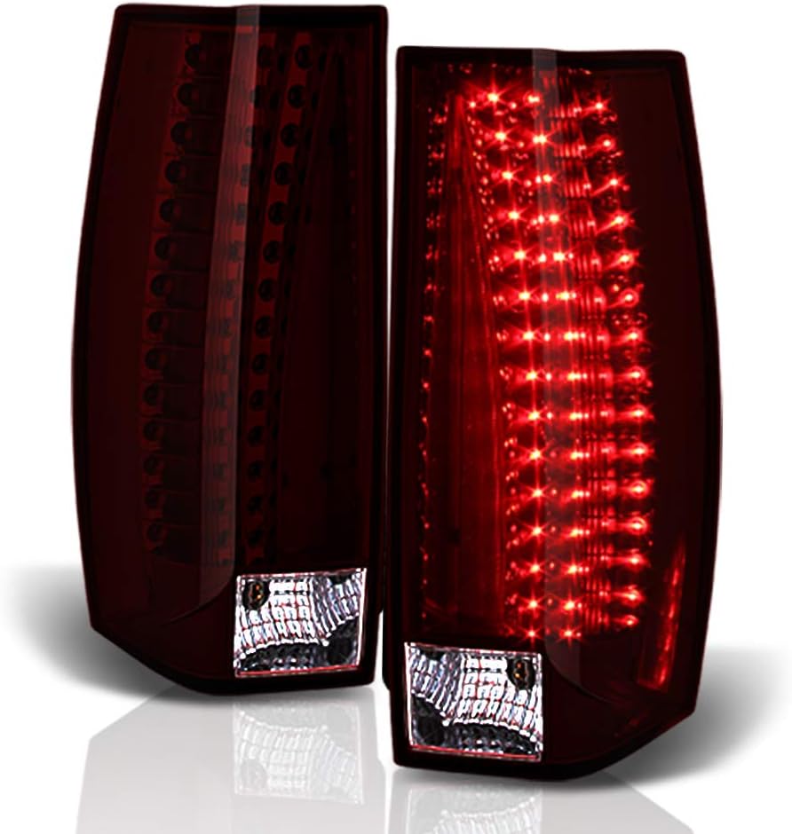 Red Smoke LED Tail Lights Brake Lamps Driver & Passenger Side G6162