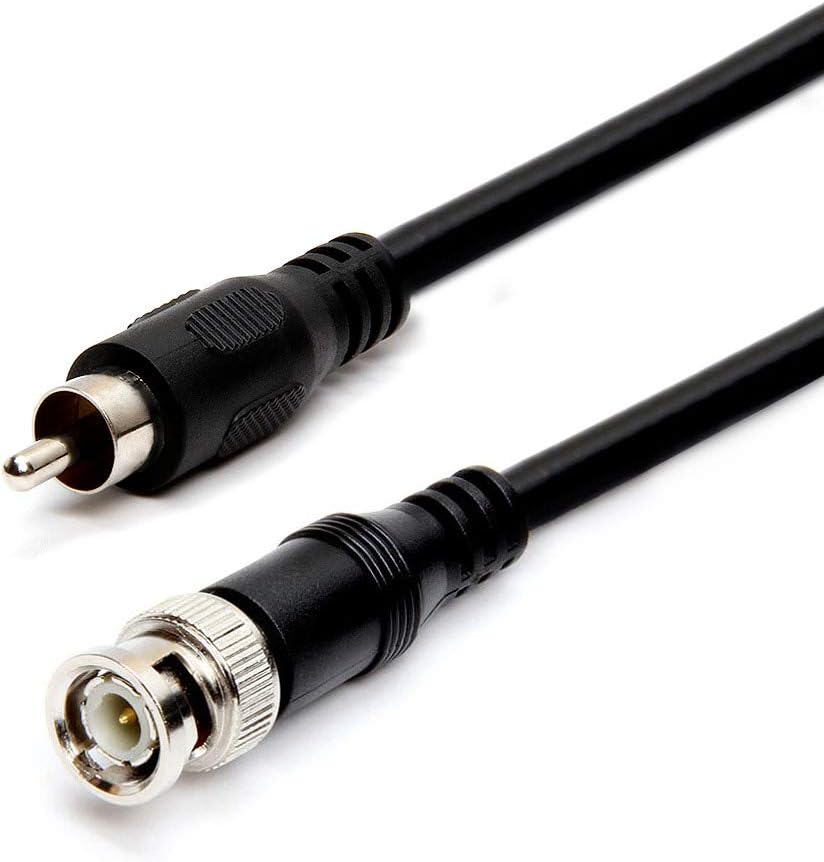 6 Feet BNC to RCA Coaxial Video Cable, Black C8020