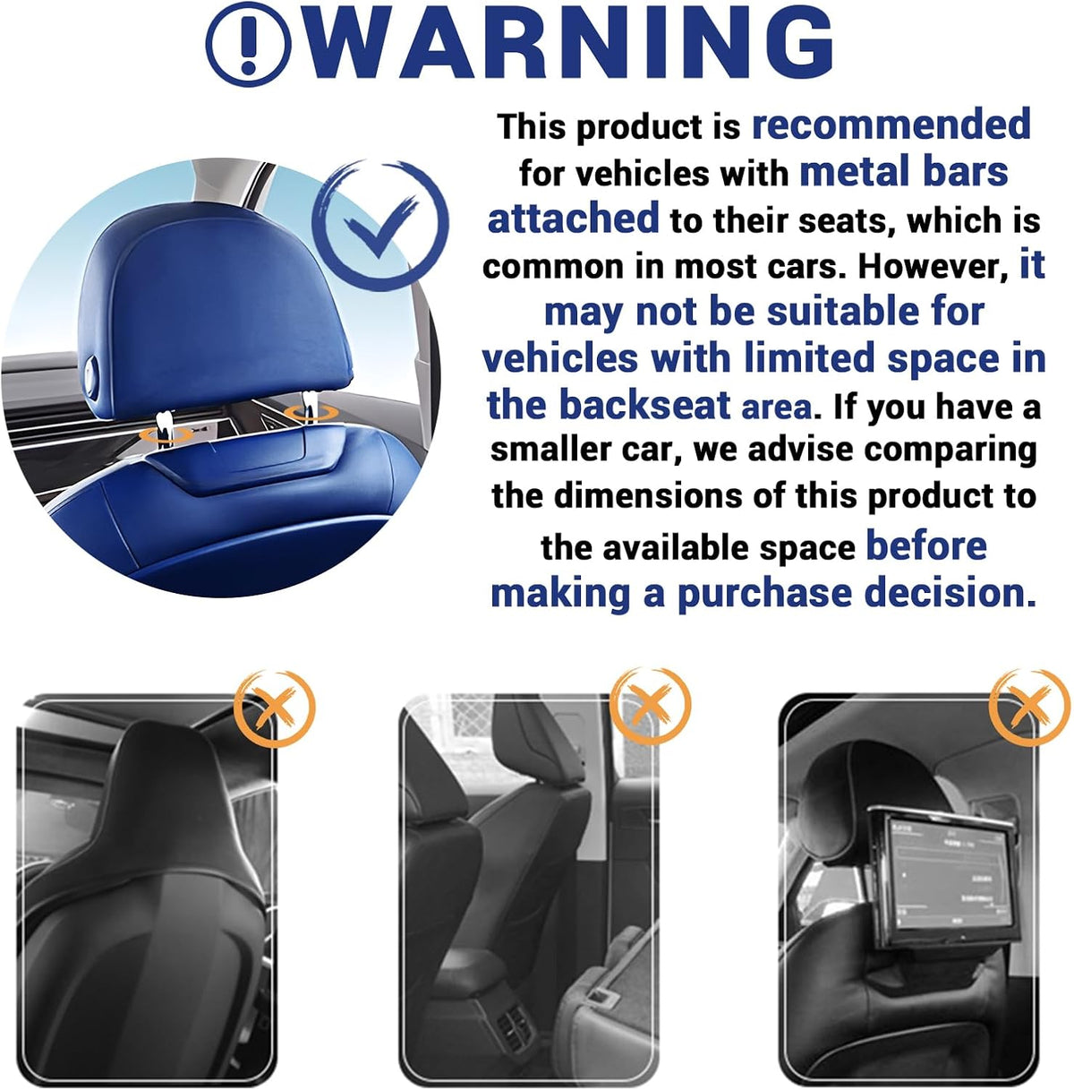 Foldable Car Seat Tray Table with Non-Slip Pad H514515