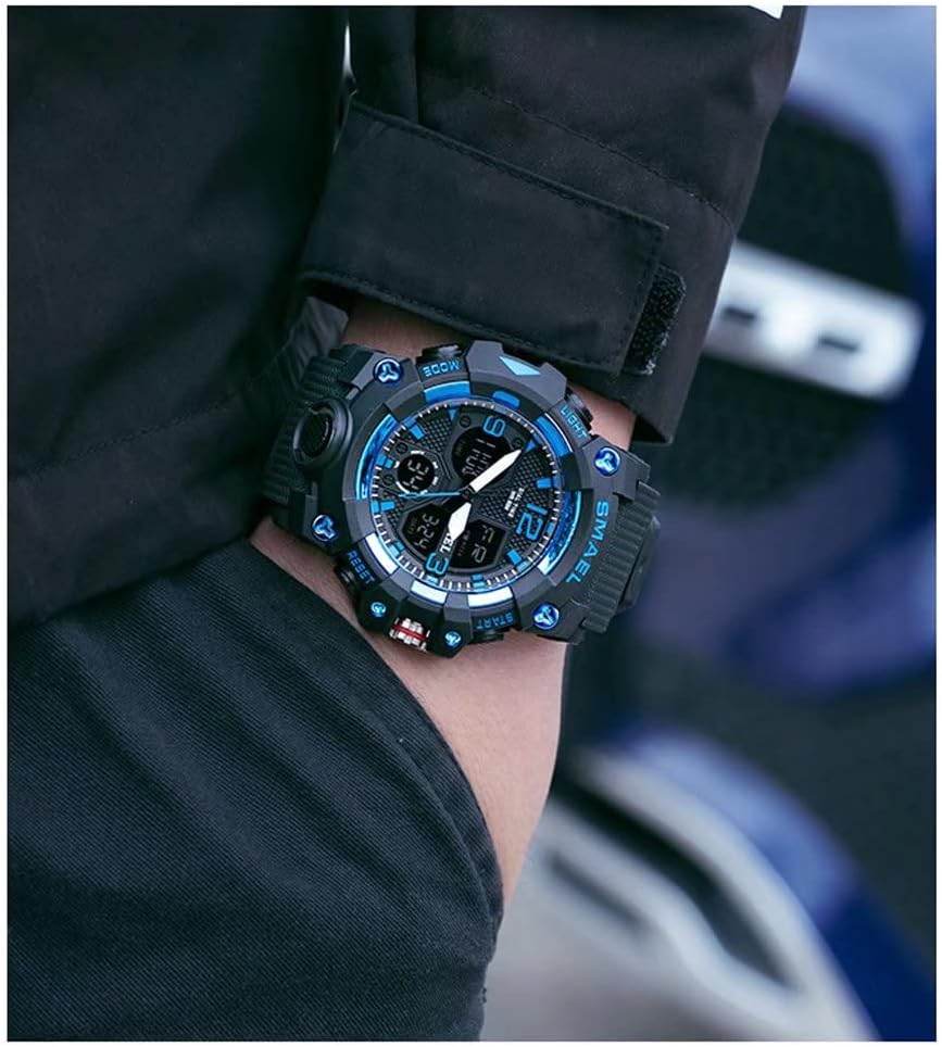 Digital Waterproof Sports Watch with Date, LED Alarm, Stopwatch G2905