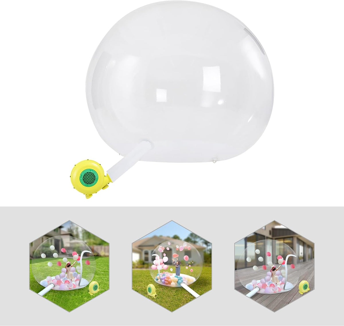 3M Length 110V 300W Transparent Inflatable Bubble Tent T275