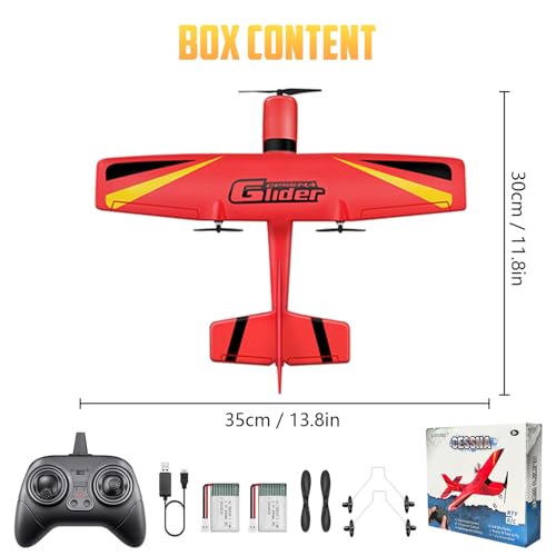 Red 2.4GHz Remote Control Airplane A726098
