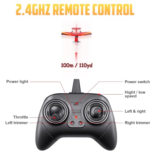 Red 2.4GHz Remote Control Airplane A726098