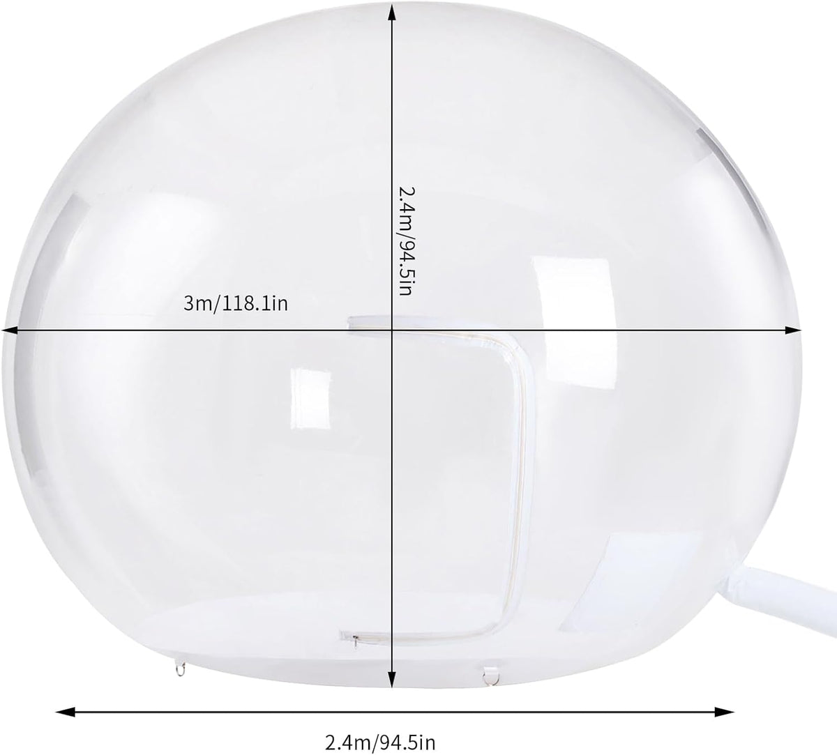 3M Length 110V 300W Transparent Inflatable Bubble Tent T275