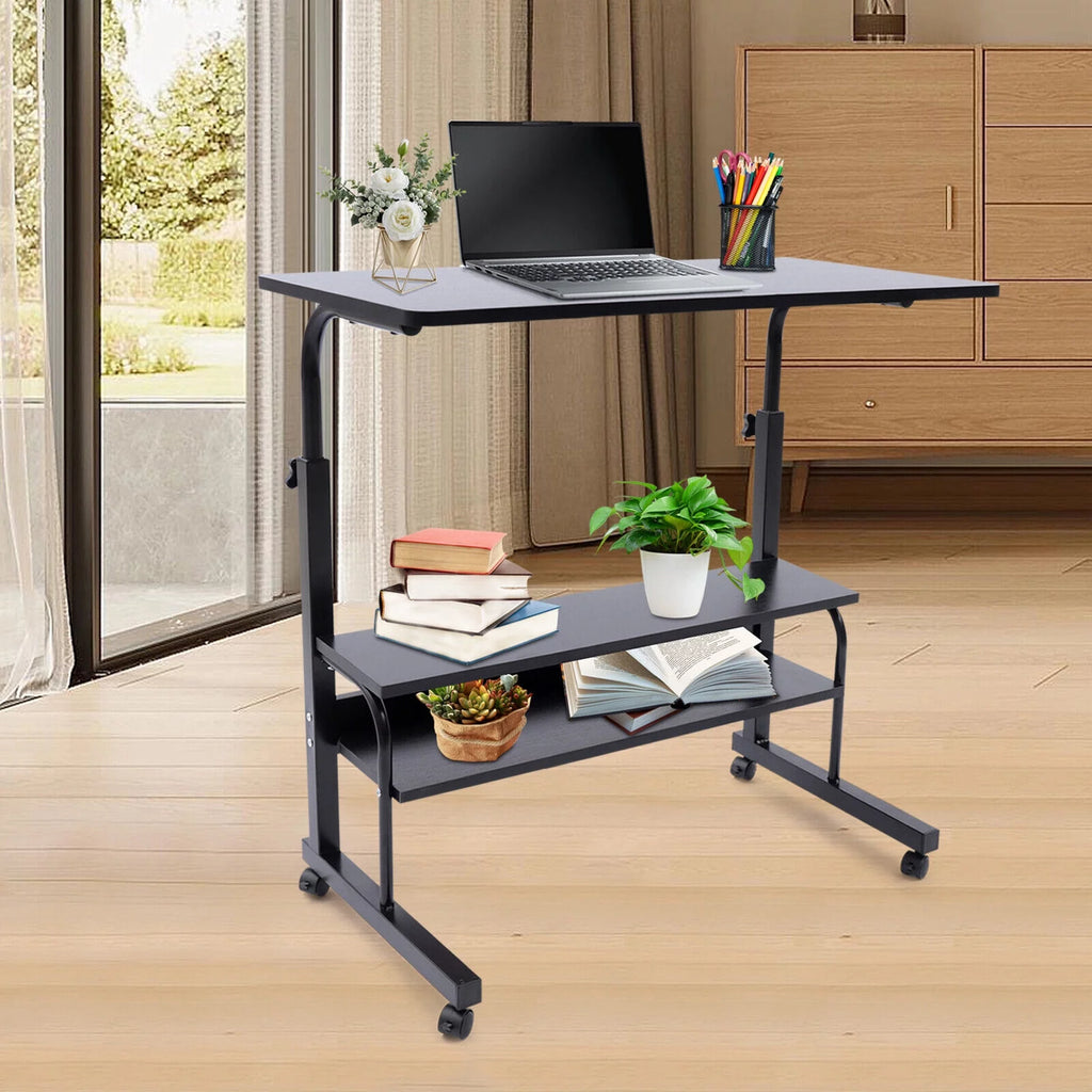 Adjustable Height Desk with Wheels A2902