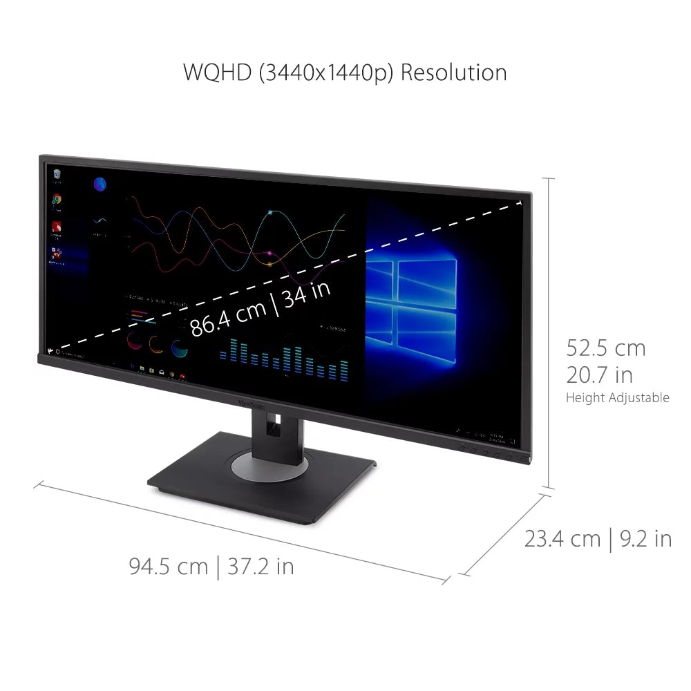 34 Inch 21:9 UltraWide WQHD 1440p Monitor N307