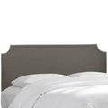 California King Linen Upholstered Panel Headboard O767