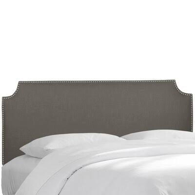 California King Linen Upholstered Panel Headboard O767