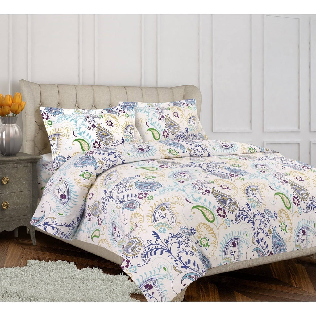 Flannel Printed 170 GSM Duvet Cover Set Queen M525