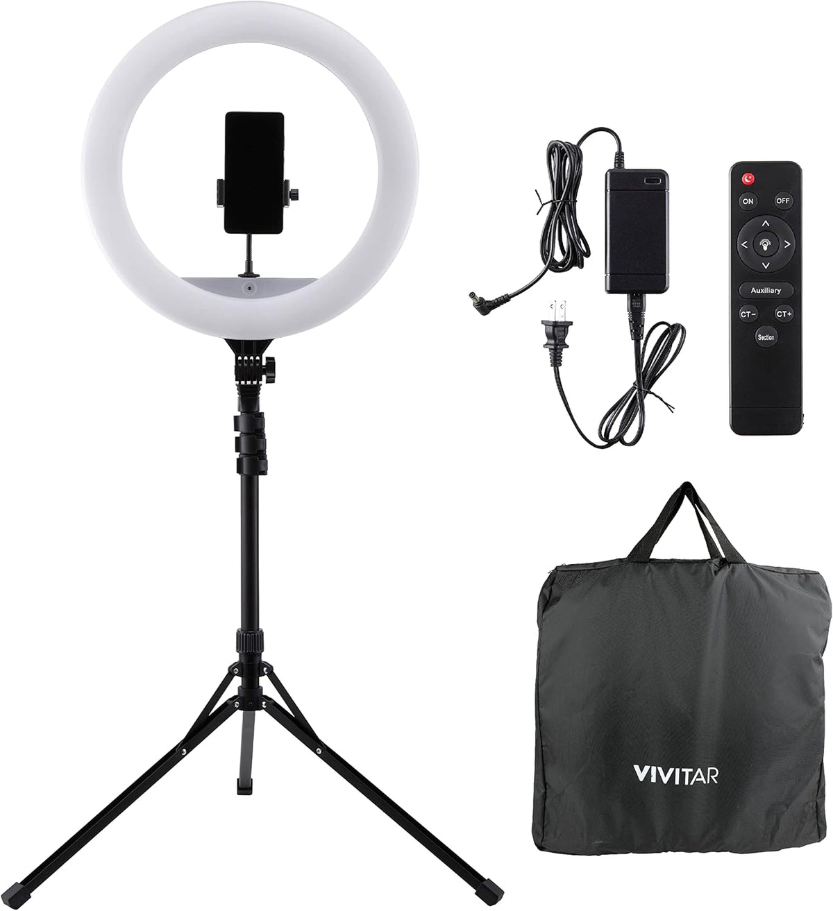 18 Inch LED Ring Light with Stand and Wireless Remote Y186896