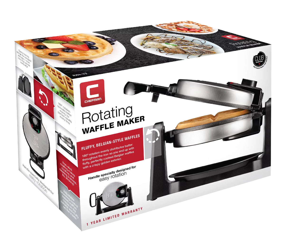 Stainless Steel Non Stick Belgian Waffle Maker D464646