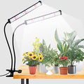 6000K Full Spectrum Clip Plant Growing Lamp with White Red LEDs, 5-Level Dimmable, Auto On Off Timing 4 8 12Hrs Z854552