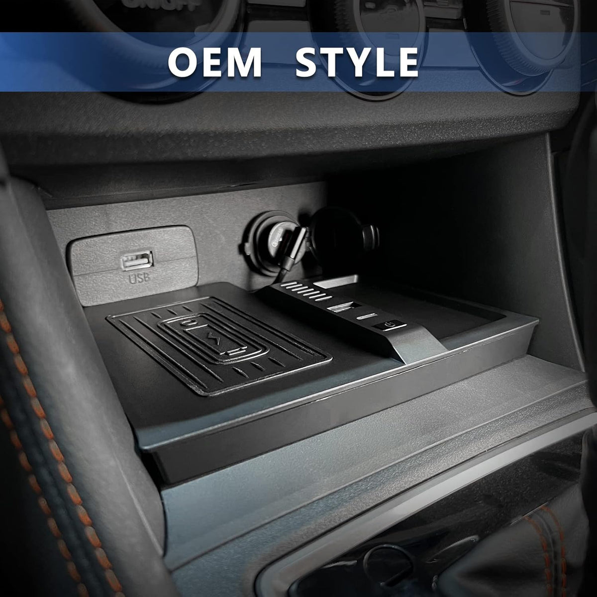 Wireless Charging Pad Center Console Organizer Y132813