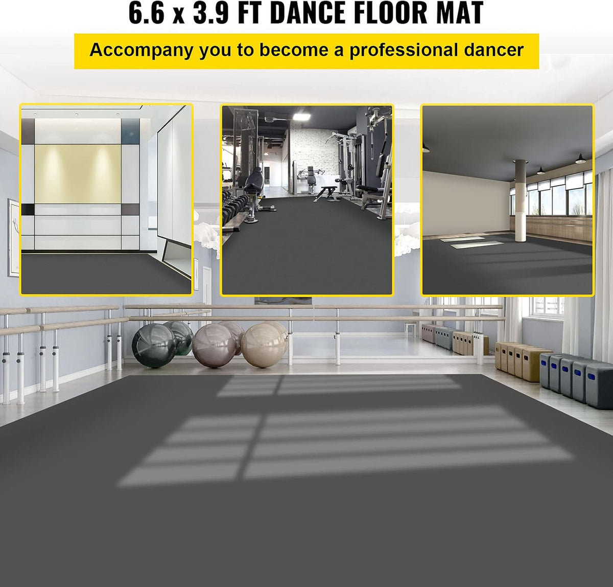 6.6x3.9ft PVC Vinyl Dance Floor L66494