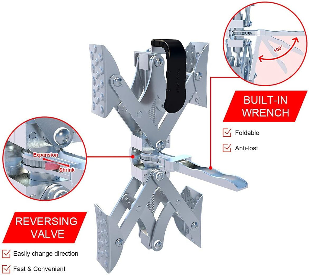 X-Shaped Wheel Stabilizer Set of 2 with Integrated Wrench J751