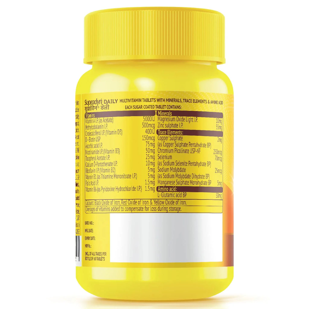 Daily Multivitamin Tablets with 12 Vitamins, 60 tablets C82256