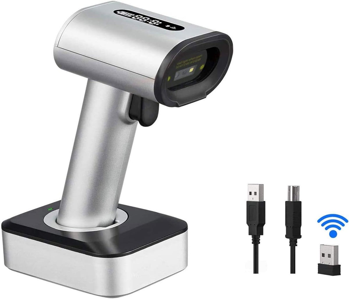 2D Wireless Barcode Scanner with Stand, Pack of 2 K85844