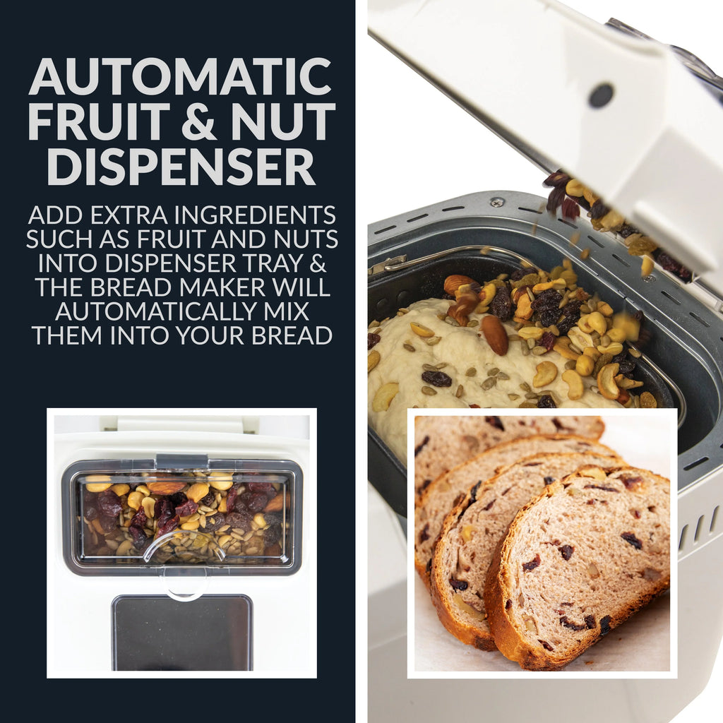 Programmable 2 Lb. Breadmaker with Auto Fruit & Nut Dispenser K341