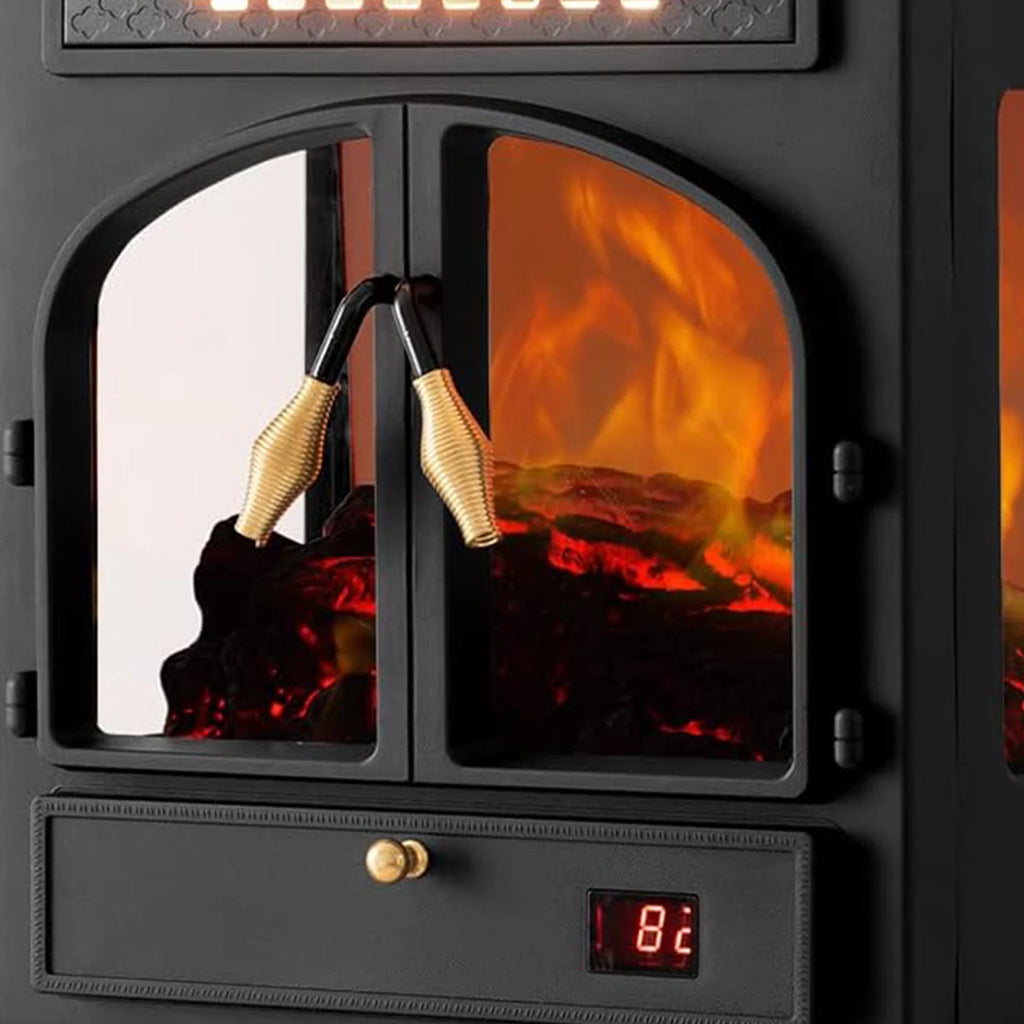 Freestanding Portable Electric Fireplace Heater Stove S418