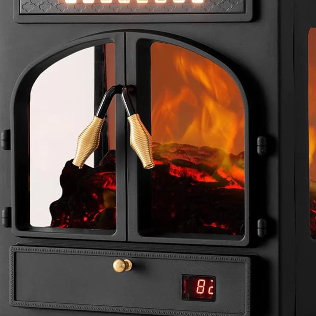 Freestanding Portable Electric Fireplace Heater Stove S418