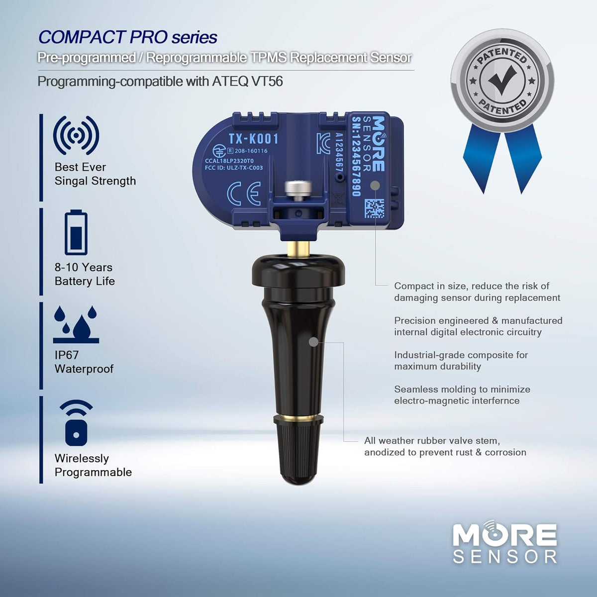 TPMS Tire Pressure Sensor 4-Pack T32440