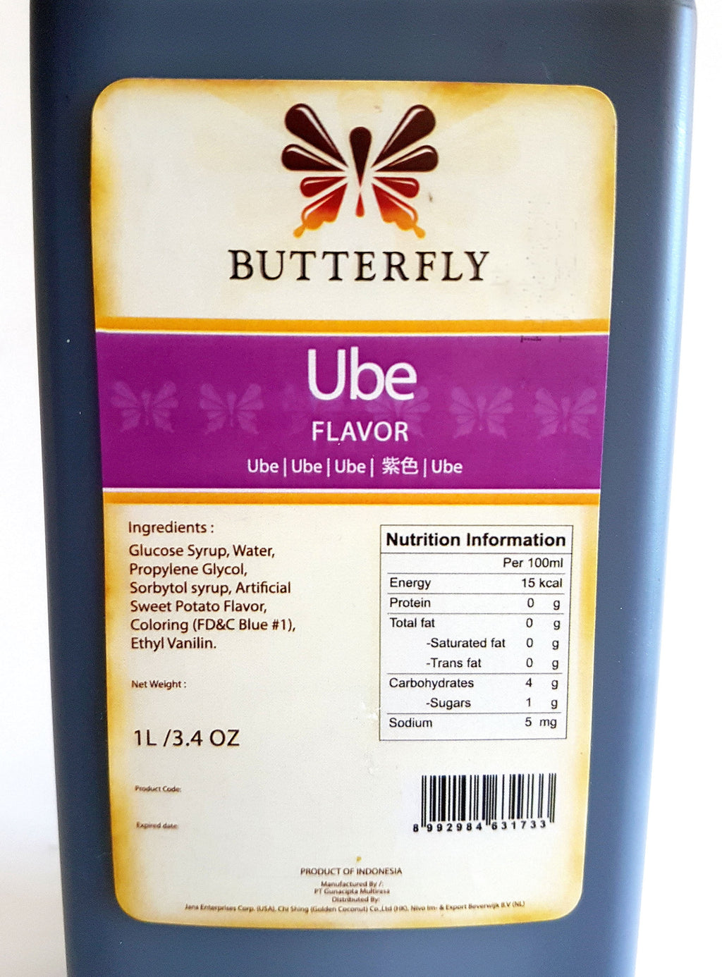 Ube Purple Yam Flavoring Extract 1 Liter 33.8 Oz G1925