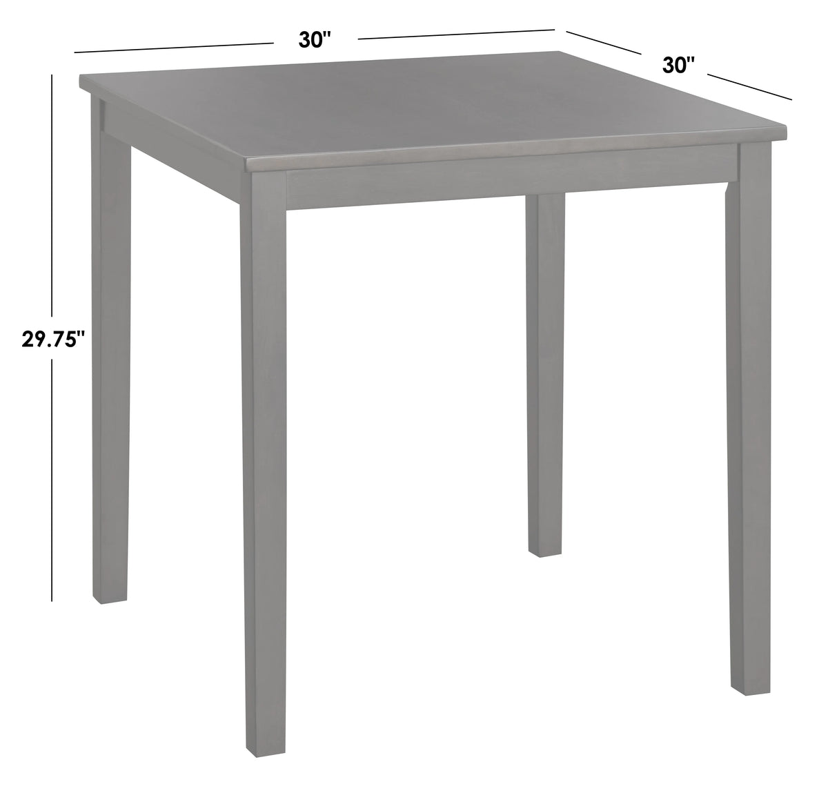 3-Piece Indoor Wood Dining Set with Table and Chairs N5099