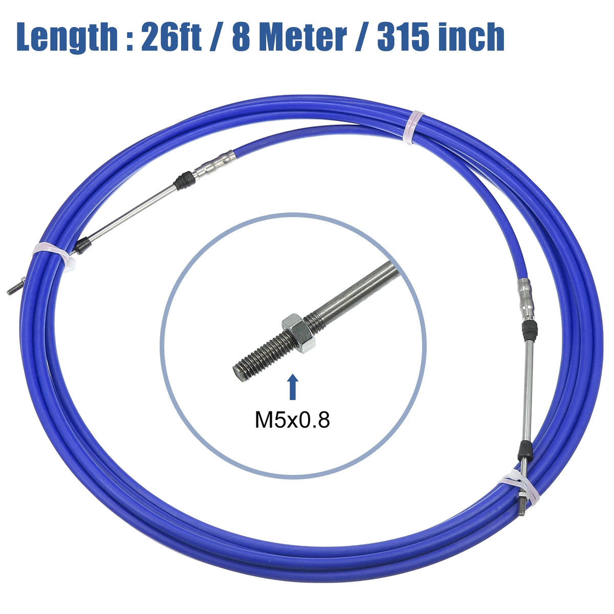 26ft Marine Throttle Shift Remote Control Box Cable for Yamaha Outboard Engine Boat K922910