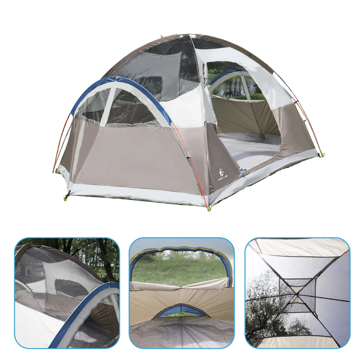 6 Person Dome Tent with Carry Bag T4172