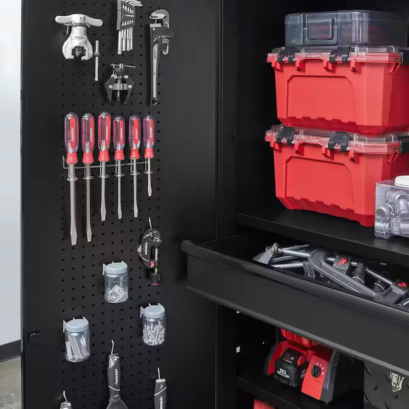 3-Piece Heavy Duty Welded Steel Garage Storage System in Black M996