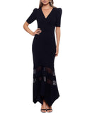 Illusion Fit & Flare Evening Dress H670537