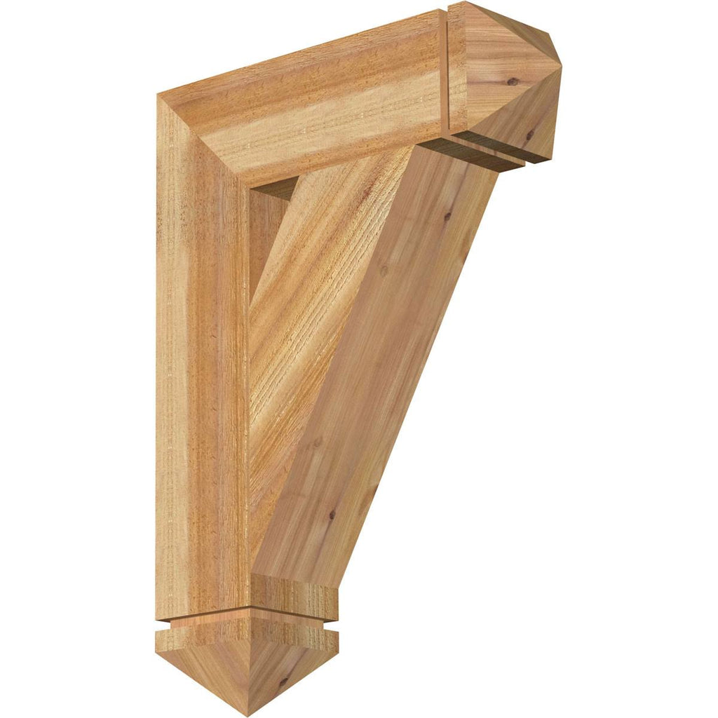 6x22W x 22x22D x 30x22H Traditional Arts u0026 Crafts Rough Sawn Bracket X6363