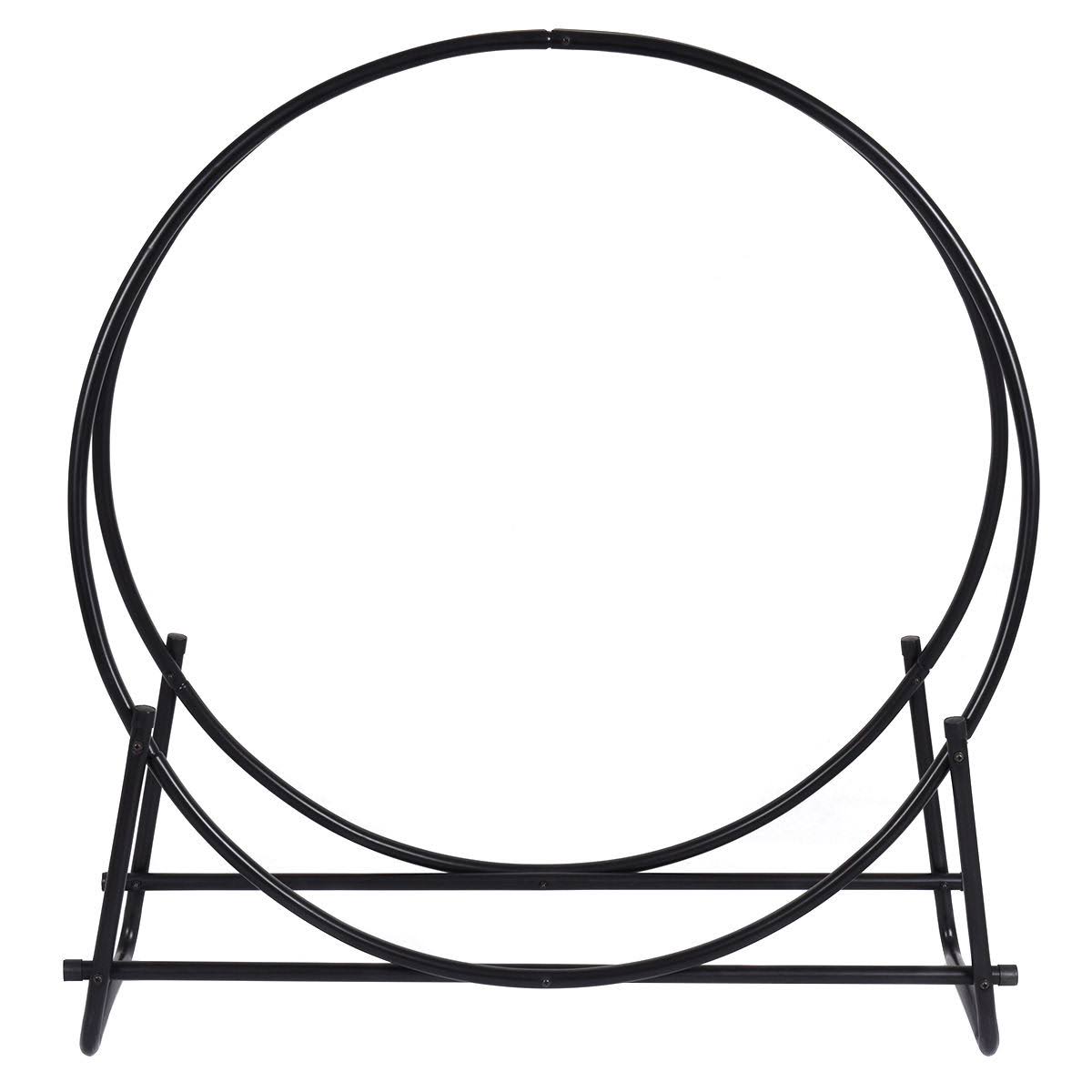 40-Inch Tubular Steel Firewood Storage Rack K44911
