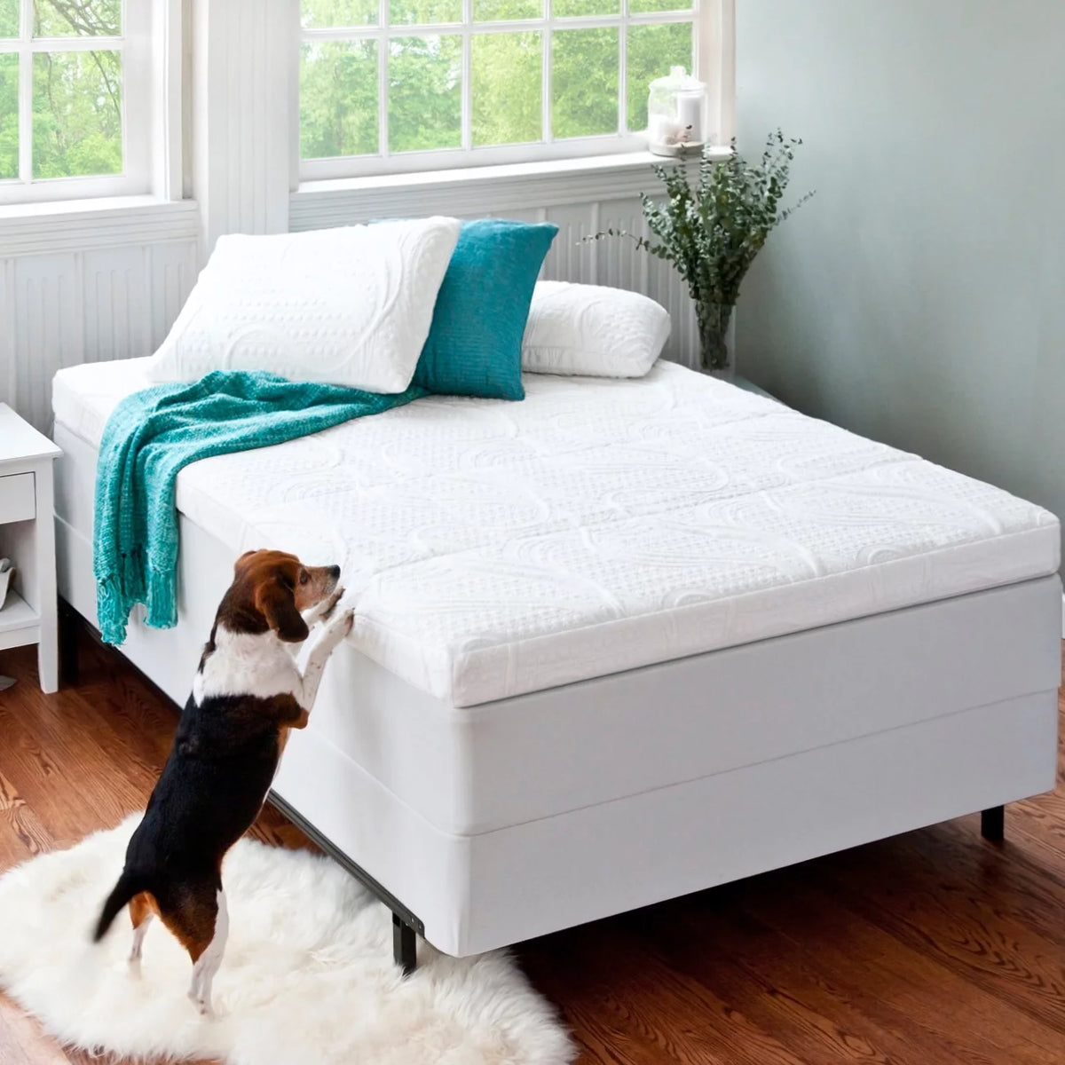 Green Tea Memory Foam Mattress Topper, Twin F311