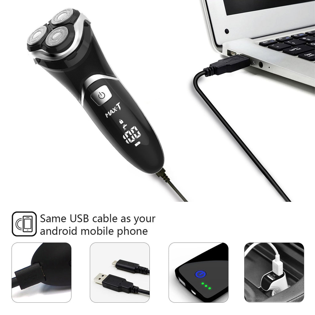 Electric Shaver Razor with Pop Up Trimmer, IPX7 Waterproof, Pack of 2 I956236
