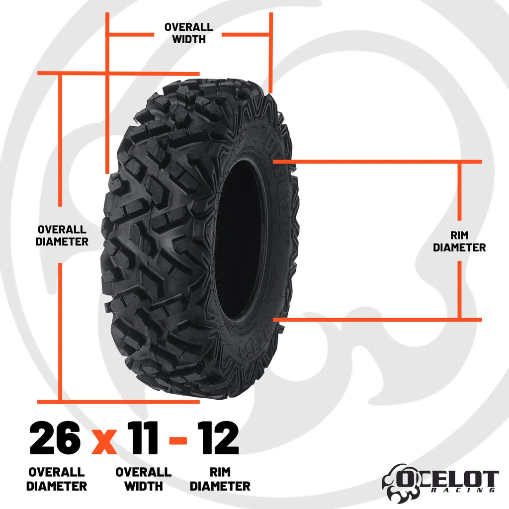 26 x 11 - 12 ATV/UTV Tire D692