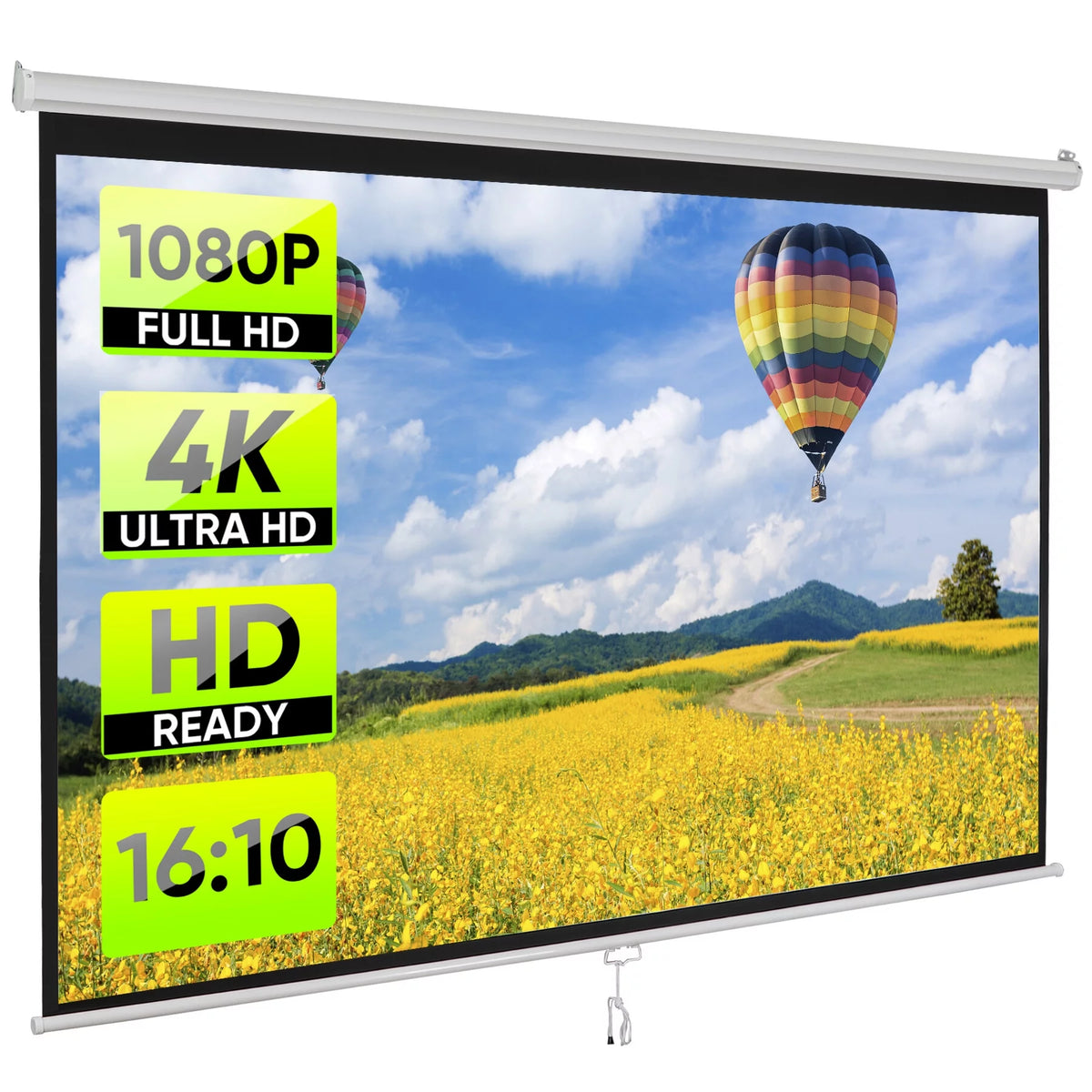 100 inch 16:10 HD 4K Projector Screen D865844