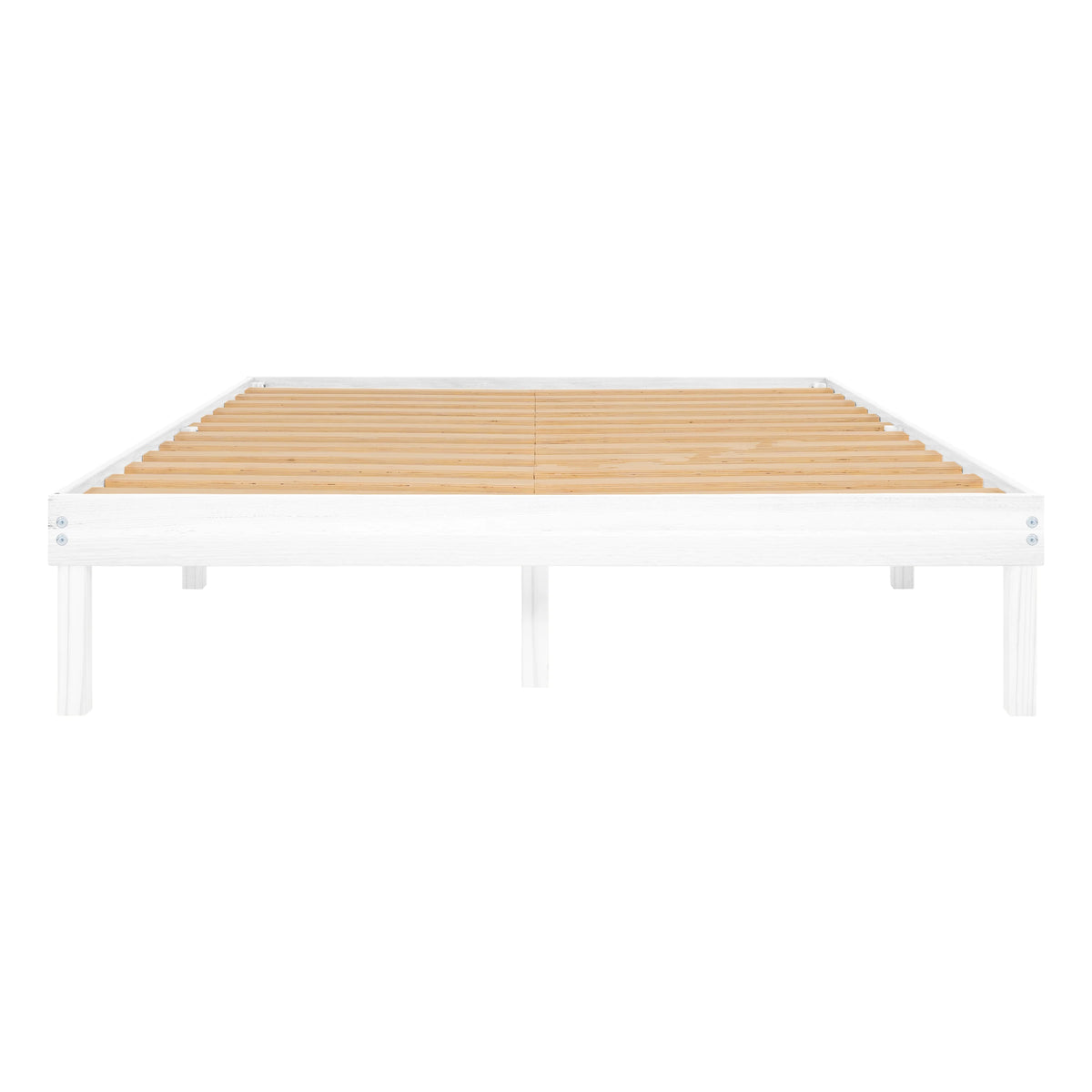 King Solid Wood Platform Bed Frame with Wooden Slats T8862
