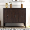 Antique Gray Wooden Accent Storage Cabinet with Adjustable Shelf V725