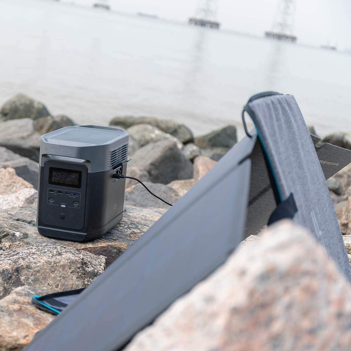 1260Wh Solar Generator with 110W Solar Panel, 1800W AC Outlets, Portable Power Station T290