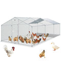 Large Metal Chicken Coop with Run G423395