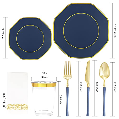 350 Pcs Plastic Dinnerware Set for 50 Guests H5687