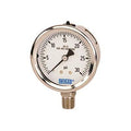 Bourdon Tube Pressure Gauge, 0 to 200 psi, 2.5" Dial, 1/4 NPT(M), Pack of 2 U803