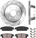 Premium D/S 6 Lug Brake Rotors + Ceramic Brake Pads + Hardware T602425