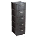 Espresso 5-Drawer Storage Cabinet P74923