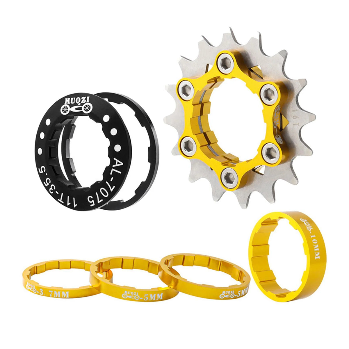 16T Single Cog Set Aluminum Alloy Freewheel Gear for Mountain Bike Hubs BMX Y56542
