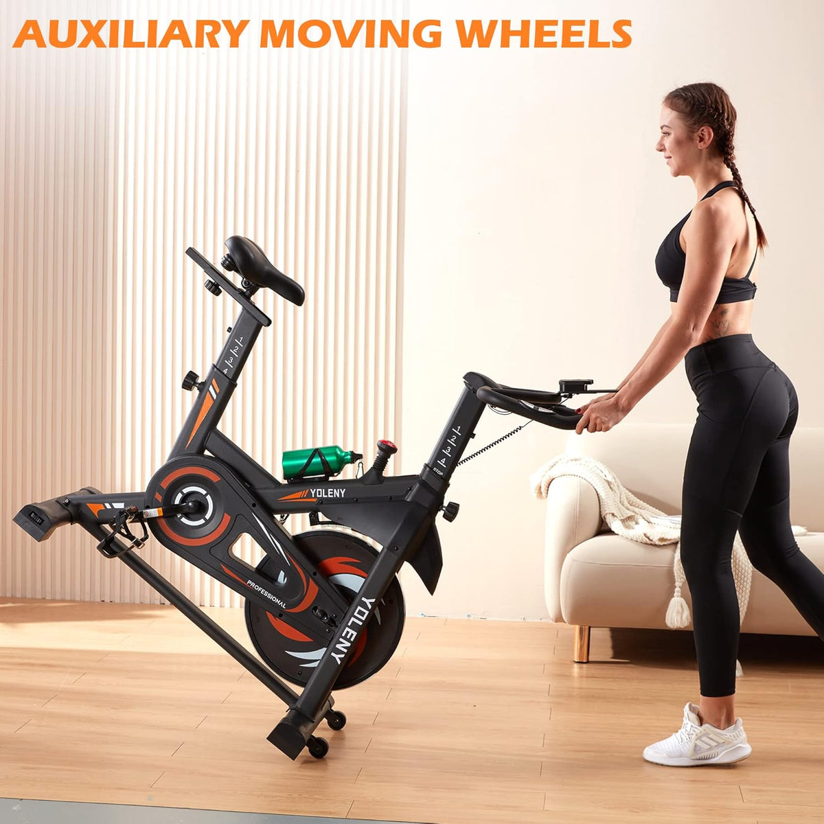 Exercise Bike with Magnetic Resistance and Digital Monitor U6564