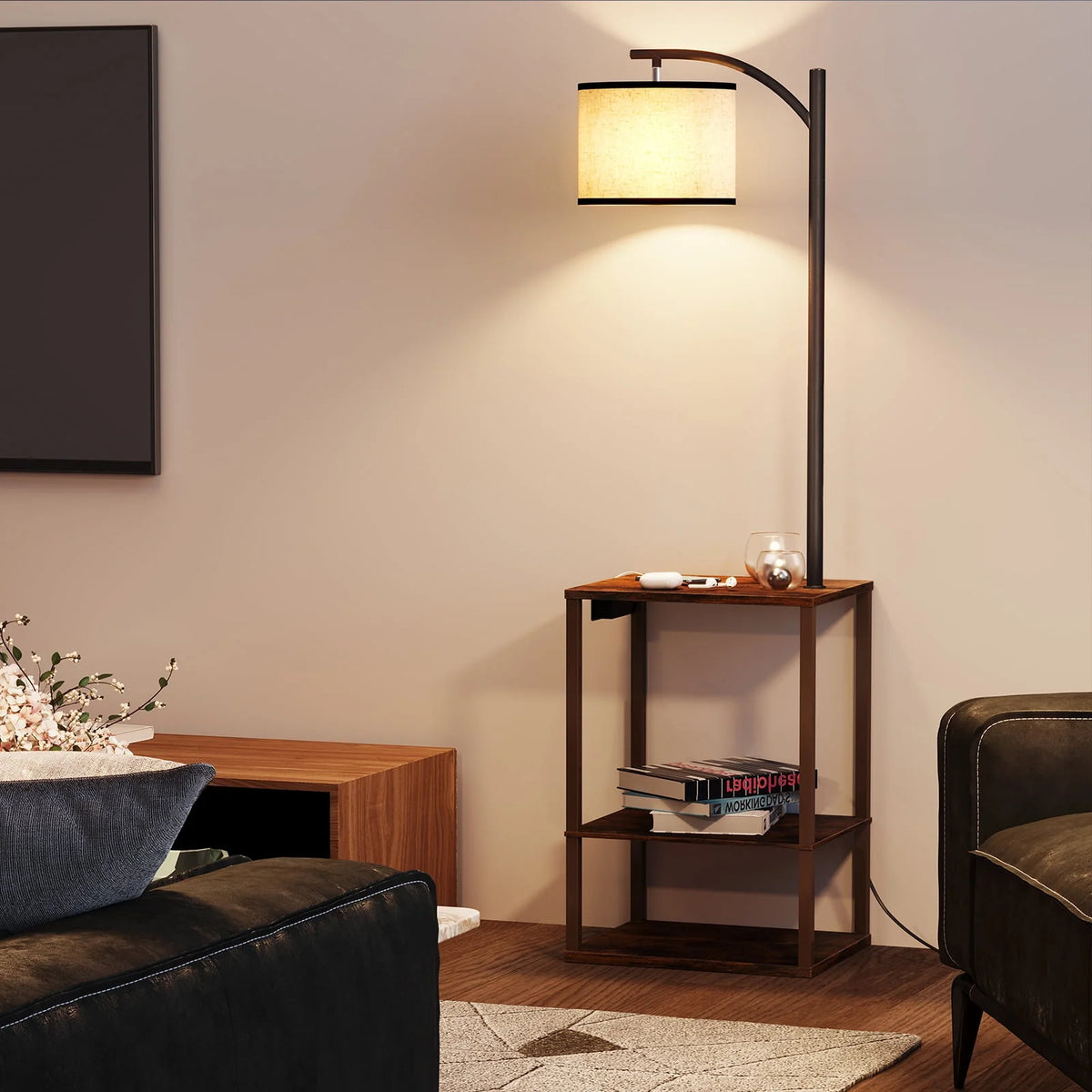 Floor Lamp with Table and USB Port G357208