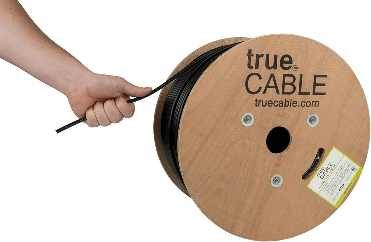 500ft Black 24AWG Solid Bare Copper Bulk Ethernet Cable B27335