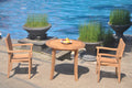 Grade-A Teak 3 Pc Outdoor Dining Set E59933